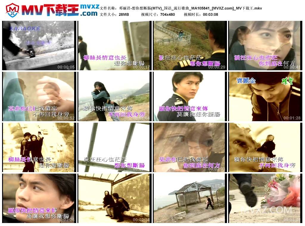 邓丽君-想你想断肠(MTV)_国语_流行歌曲_MA105841